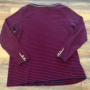Lauren Ralph Lauren Red & Navy Striped Shirt - 1X